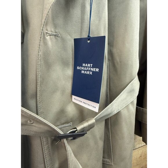 Hart Schaffner Marx Weather Protection Trench Coat 46R NWT - Picture 3 of 7